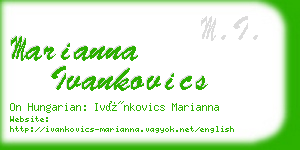 marianna ivankovics business card